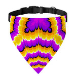 Yellow Explosion Moving Optical Illusion Over The Collar Dog Bandana