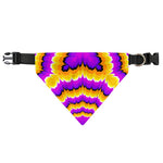 Yellow Explosion Moving Optical Illusion Over The Collar Dog Bandana