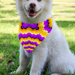 Yellow Explosion Moving Optical Illusion Over The Collar Dog Bandana