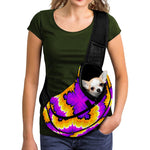 Yellow Explosion Moving Optical Illusion Pet Sling Carrier