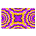 Yellow Explosion Moving Optical Illusion Polyester Doormat