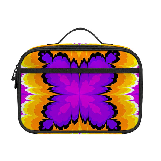 Yellow Explosion Moving Optical Illusion Portable Lunch Bag