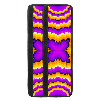 Yellow Explosion Moving Optical Illusion Refrigerator Handle Covers
