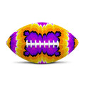 Yellow Explosion Moving Optical Illusion Rugby Ball