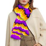 Yellow Explosion Moving Optical Illusion Scarf