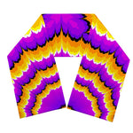 Yellow Explosion Moving Optical Illusion Scarf