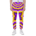 Yellow Explosion Moving Optical Illusion Joggers