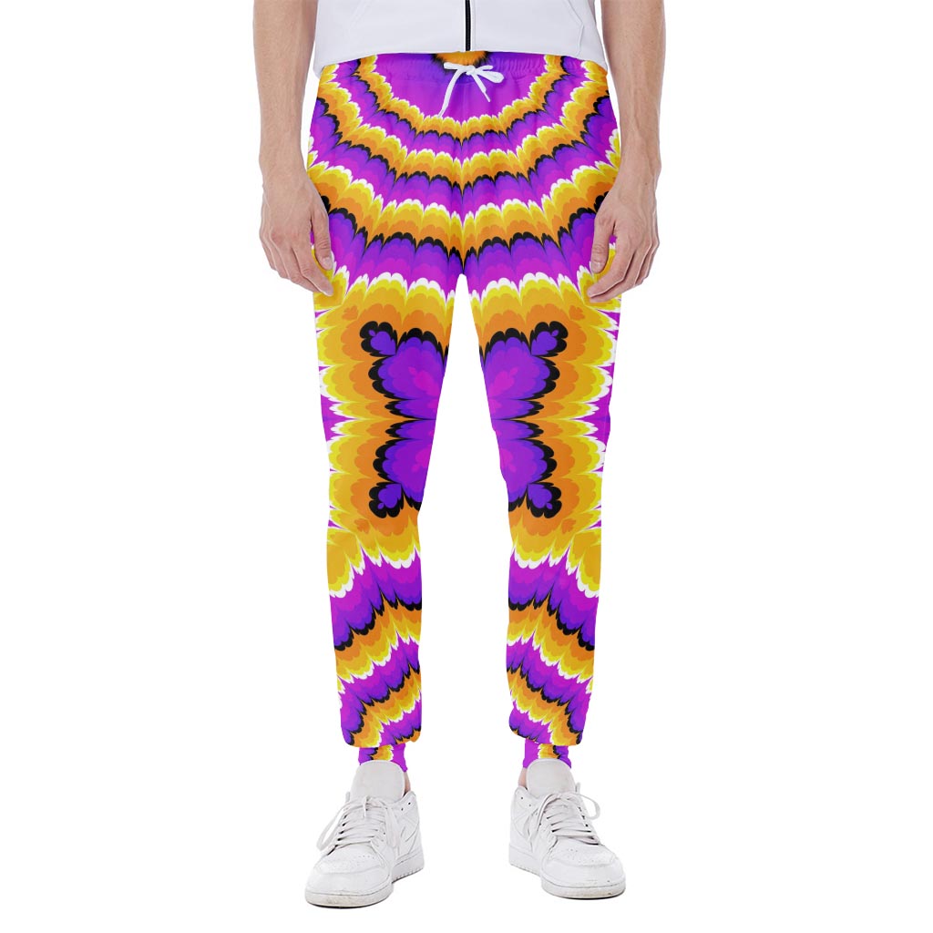 Yellow Explosion Moving Optical Illusion Scuba Joggers
