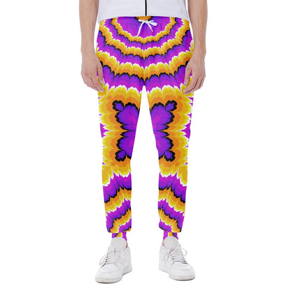Yellow Explosion Moving Optical Illusion Scuba Joggers