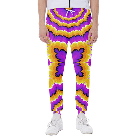Yellow Explosion Moving Optical Illusion Scuba Joggers
