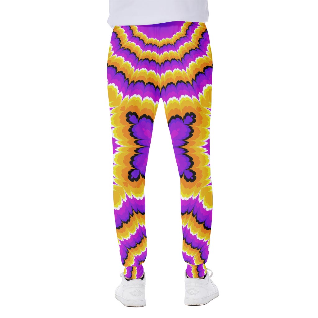 Yellow Explosion Moving Optical Illusion Scuba Joggers