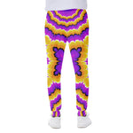 Yellow Explosion Moving Optical Illusion Scuba Joggers