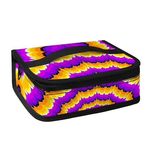 Yellow Explosion Moving Optical Illusion Small Lunch Bag
