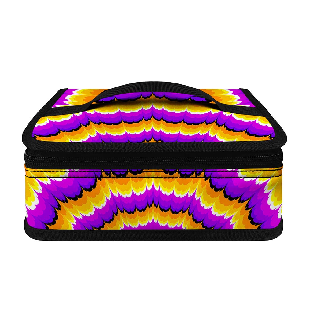 Yellow Explosion Moving Optical Illusion Small Lunch Bag