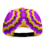 Yellow Explosion Moving Optical Illusion Snapback Cap