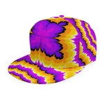Yellow Explosion Moving Optical Illusion Snapback Cap