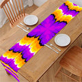 Yellow Explosion Moving Optical Illusion Table Runner