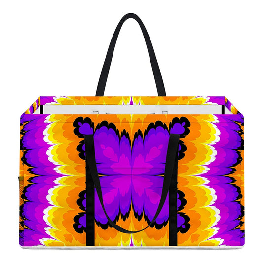 Yellow Explosion Moving Optical Illusion Utility Tote Bag