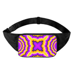 Yellow Explosion Moving Optical Illusion Waist Bag
