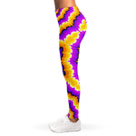 Yellow Explosion Moving Optical Illusion Women's Leggings