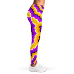 Yellow Explosion Moving Optical Illusion Women's Leggings