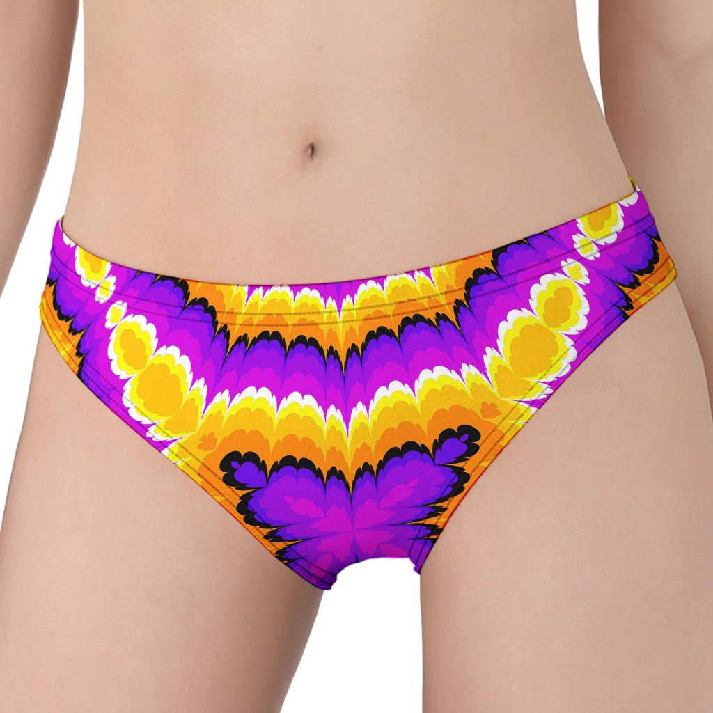 Yellow Explosion Moving Optical Illusion Women's Panties