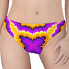 Yellow Explosion Moving Optical Illusion Women's Thong