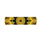 Yellow Flower Kaleidoscope Print Bed Runner