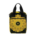 Yellow Flower Kaleidoscope Print Bible Tote Bag