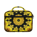 Yellow Flower Kaleidoscope Print Briefcase Bible Bag