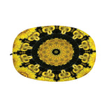 Yellow Flower Kaleidoscope Print Car Side Mirror Covers