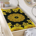 Yellow Flower Kaleidoscope Print Changing Pad Cover