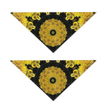 Yellow Flower Kaleidoscope Print Dog Bandana
