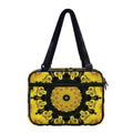 Yellow Flower Kaleidoscope Print Double Strap Bible Bag