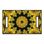 Yellow Flower Kaleidoscope Print Golf Cart Seat Cover