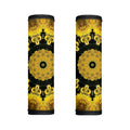 Yellow Flower Kaleidoscope Print Handle Covers