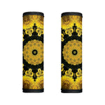 Yellow Flower Kaleidoscope Print Handle Covers