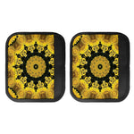 Yellow Flower Kaleidoscope Print Handle Covers