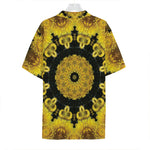 Yellow Flower Kaleidoscope Print Hawaiian Shirt