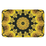 Yellow Flower Kaleidoscope Print Indoor Door Mat