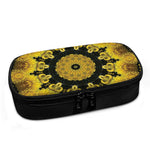 Yellow Flower Kaleidoscope Print Insulin Cooler Travel Case