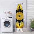 Yellow Flower Kaleidoscope Print Ironing Board Cover