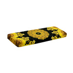 Yellow Flower Kaleidoscope Print Piano Keyboard Cover