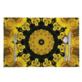 Yellow Flower Kaleidoscope Print Placemat