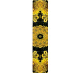Yellow Flower Kaleidoscope Print Table Runner