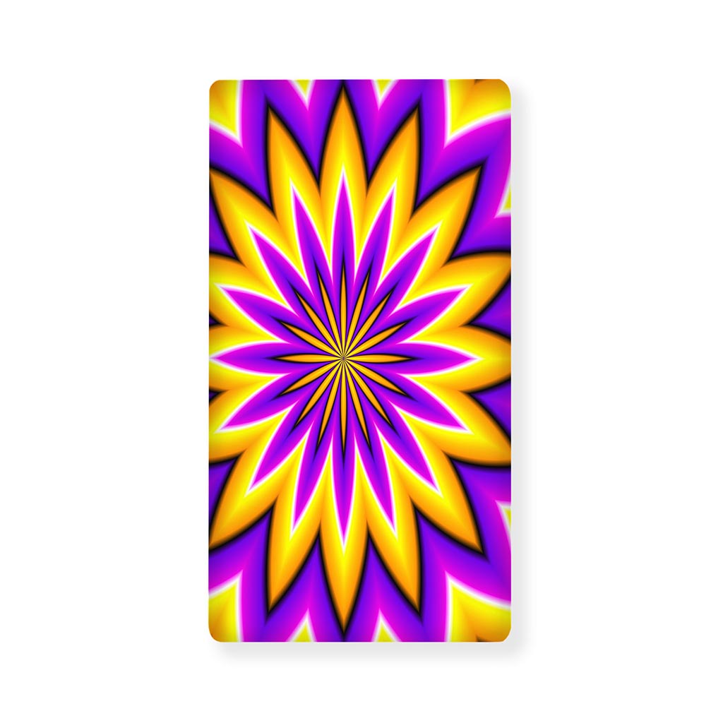 Yellow Flower Moving Optical Illusion Baby Crib Sheet