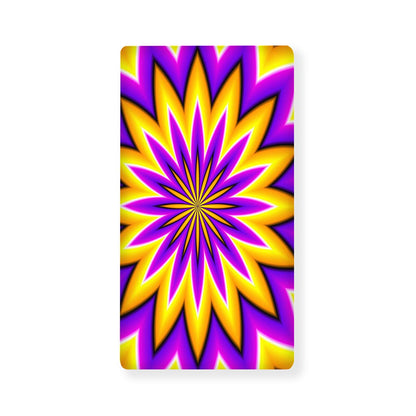 Yellow Flower Moving Optical Illusion Baby Crib Sheet