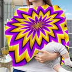 Yellow Flower Moving Optical Illusion Baby Seat Cover