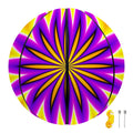 Yellow Flower Moving Optical Illusion Basketball