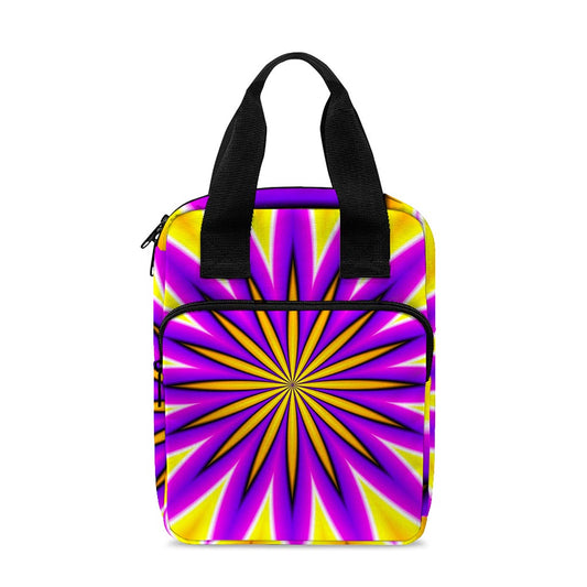 Yellow Flower Moving Optical Illusion Bible Tote Bag